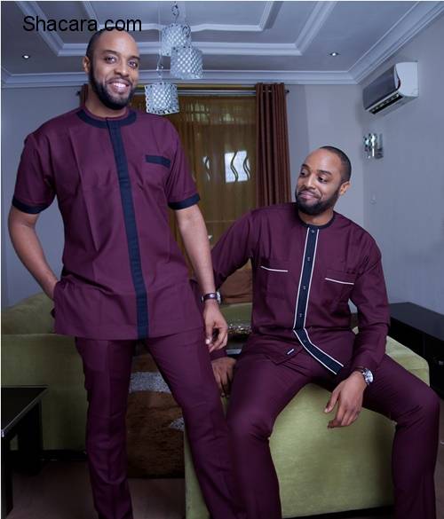 Kalu Ikeagwu & Emmanuel Ikubese Model For Vanskere’s New Afropolitan Three Piece Collection