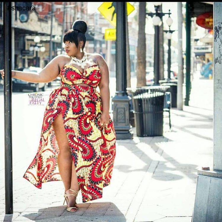 CROP TOP AND MAXI SKIRT ANKARA TWO PIECE STYLES