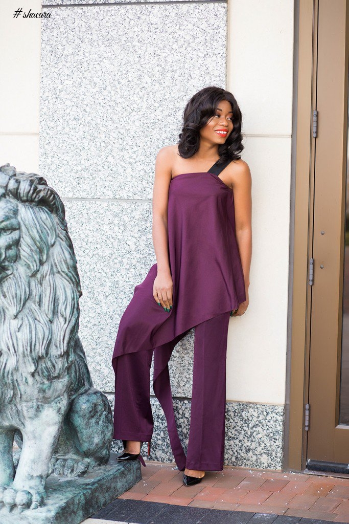 ASYMMETRIC JUMPSUIT