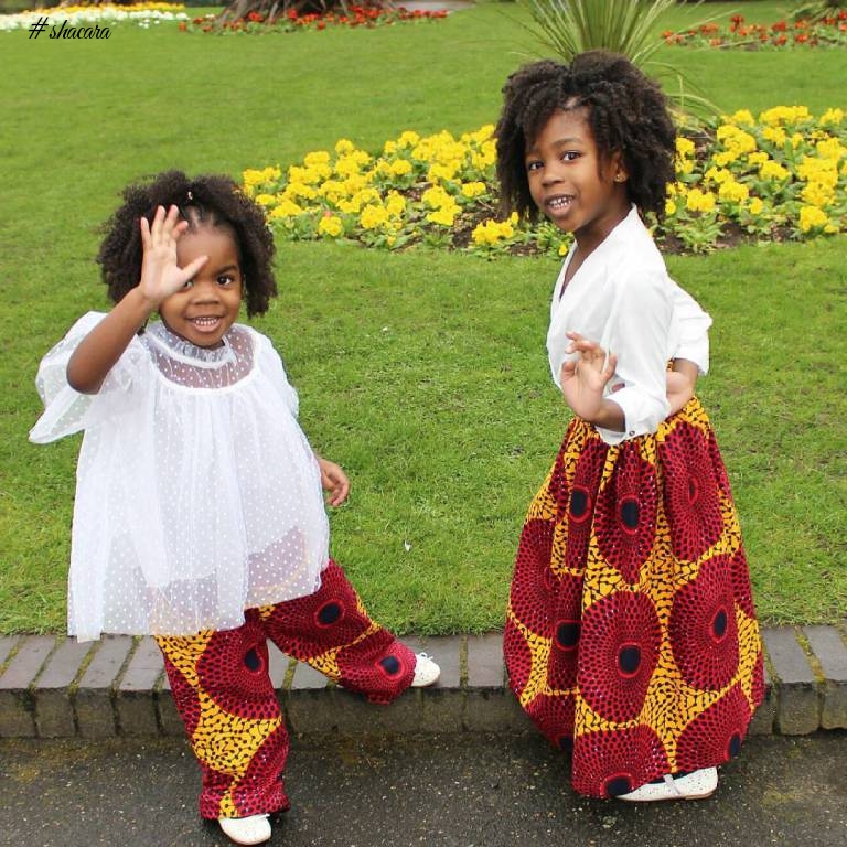 THESE TWO SISTERS ANKARA KIDS FASHION IS TOO LIT!!!