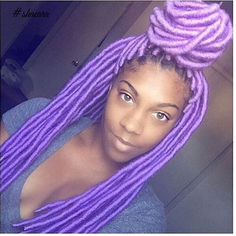 Funky Coloured Faux Locs Styles For Those Who Like To Play Around With Colours