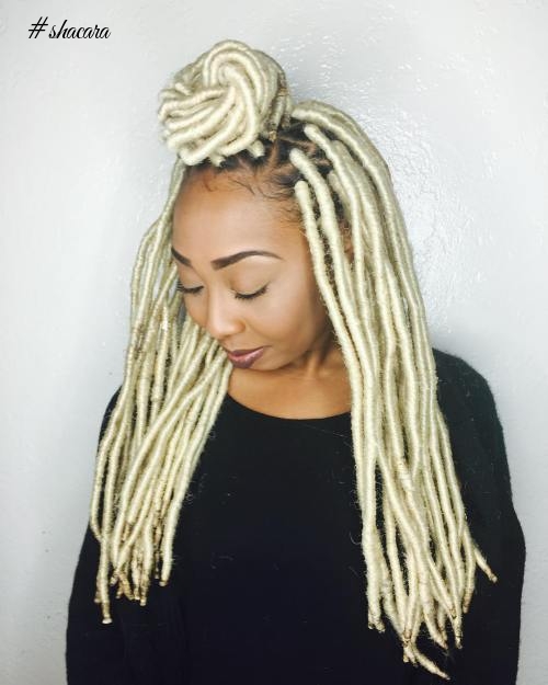 Funky Coloured Faux Locs Styles For Those Who Like To Play Around With Colours