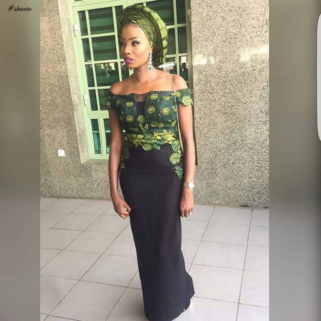 GREEN ASO EBI STYLES