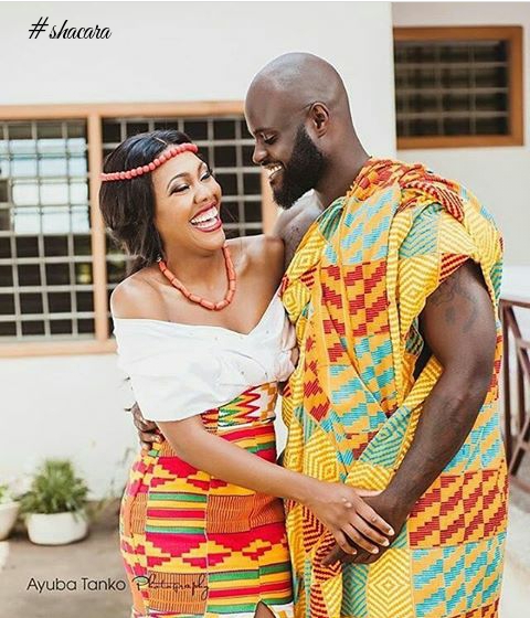 These Couples Adorned In Kentes, Ahenemas And Gold Ornaments, Will Make You Love Ghanaian Traditional Weddings