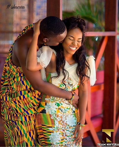 These Couples Adorned In Kentes, Ahenemas And Gold Ornaments, Will Make You Love Ghanaian Traditional Weddings