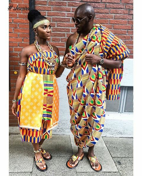 These Couples Adorned In Kentes, Ahenemas And Gold Ornaments, Will Make You Love Ghanaian Traditional Weddings