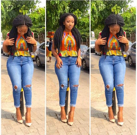 African Print On Denim Style Inspiration For Weekend Casual Looks