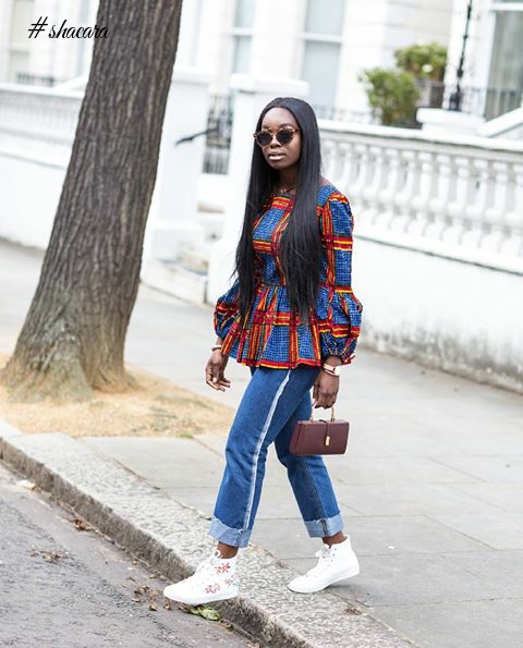 African Print On Denim Style Inspiration For Weekend Casual Looks