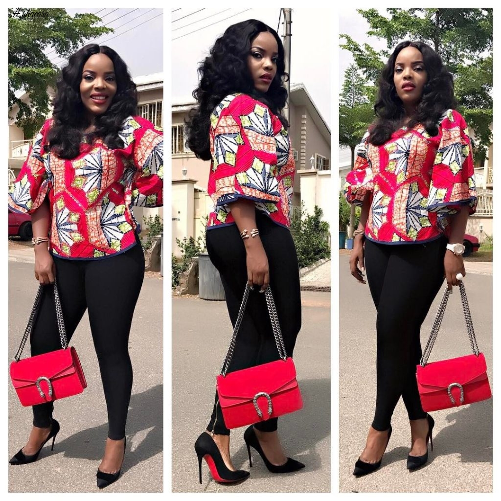 GET YOUR ANKARA GROOVE WITH NOLLYWOOD ACTRESS EMPRESS NJAMAH’S ANKARA STYLE