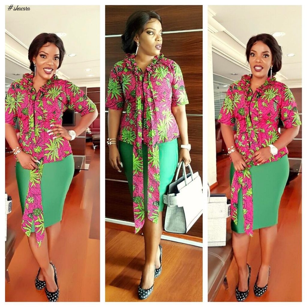 GET YOUR ANKARA GROOVE WITH NOLLYWOOD ACTRESS EMPRESS NJAMAH’S ANKARA STYLE