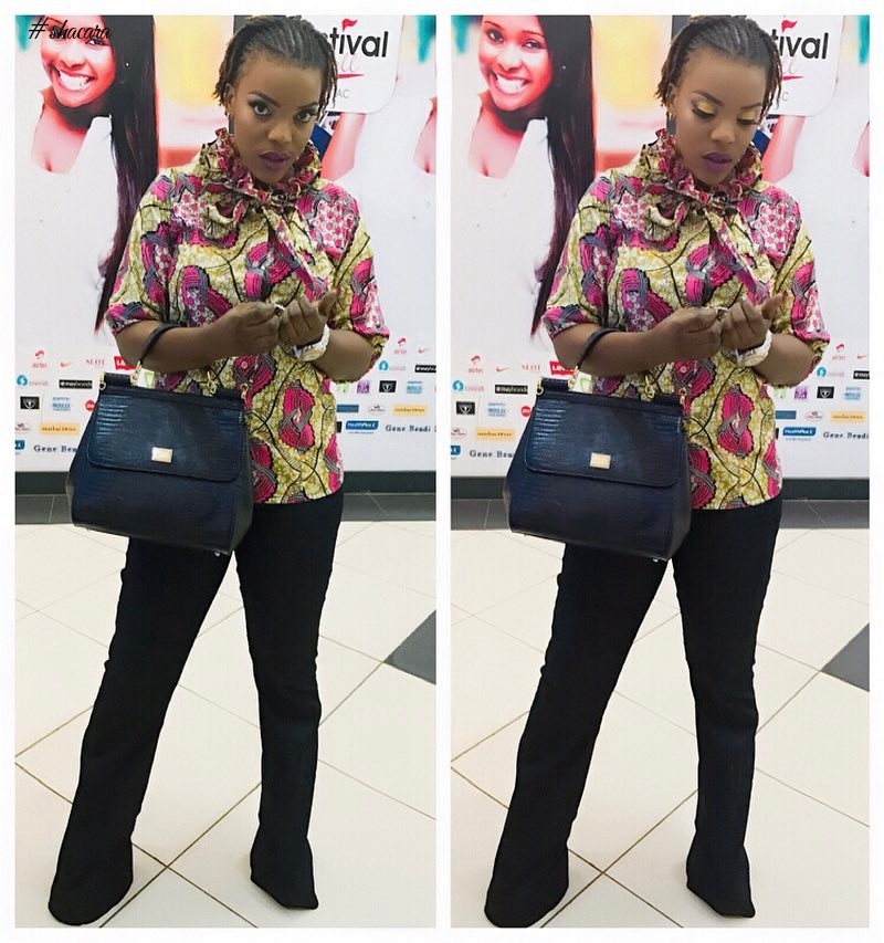 GET YOUR ANKARA GROOVE WITH NOLLYWOOD ACTRESS EMPRESS NJAMAH’S ANKARA STYLE