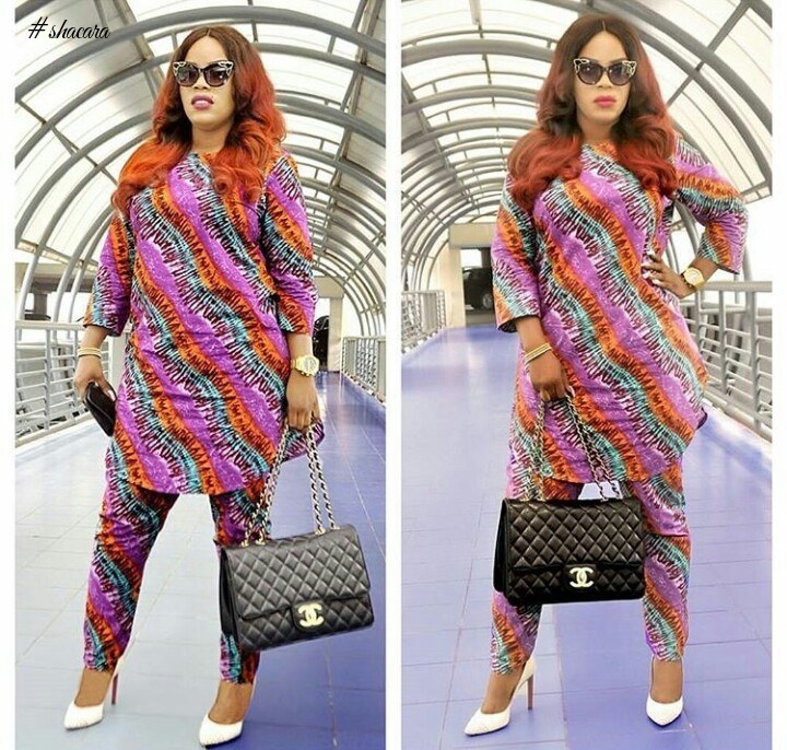 GET YOUR ANKARA GROOVE WITH NOLLYWOOD ACTRESS EMPRESS NJAMAH’S ANKARA STYLE