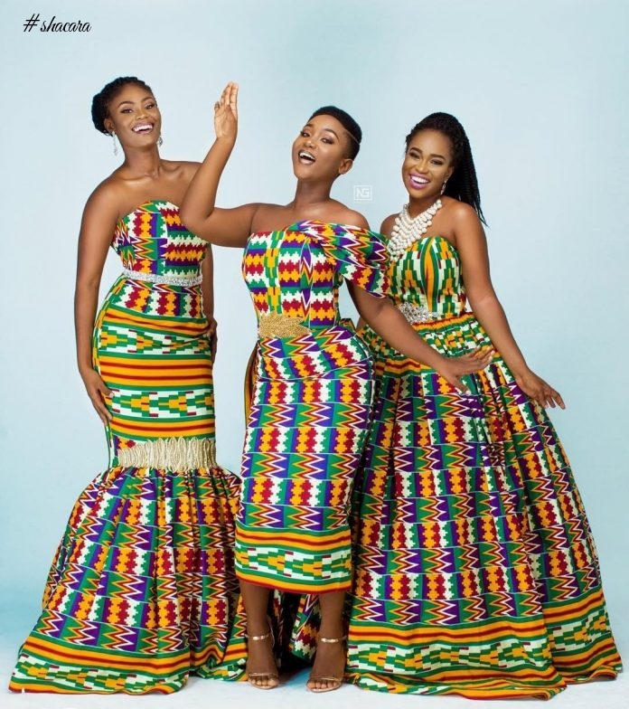 See These Amazing Kente Outfits By Ace Ghanaian Designer Afriken By Nana