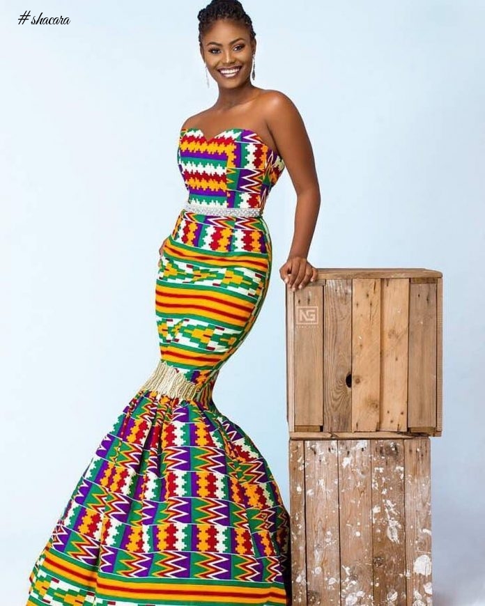 See These Amazing Kente Outfits By Ace Ghanaian Designer Afriken By Nana