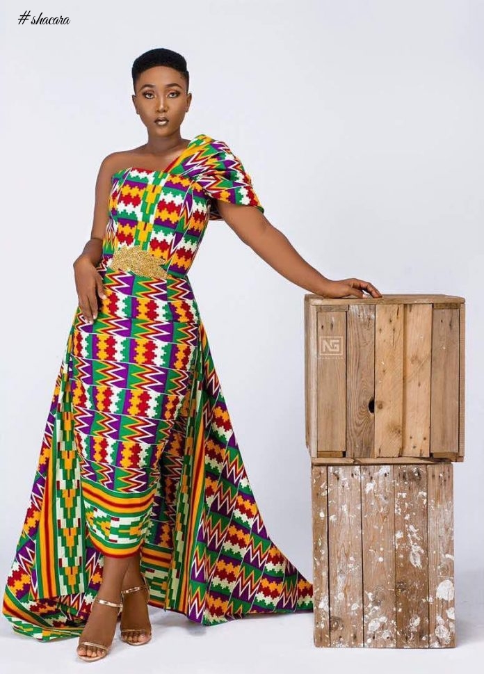 See These Amazing Kente Outfits By Ace Ghanaian Designer Afriken By Nana