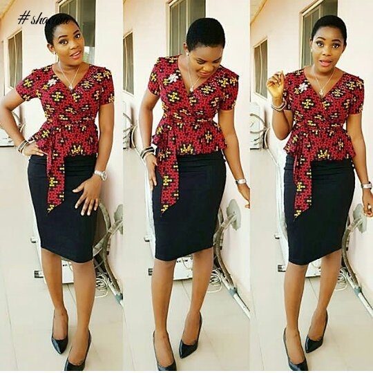 SIMPLE AND STYLISH! ANKARA TOPS FASHION QUEENS ARE SLAYING THIS WEEK