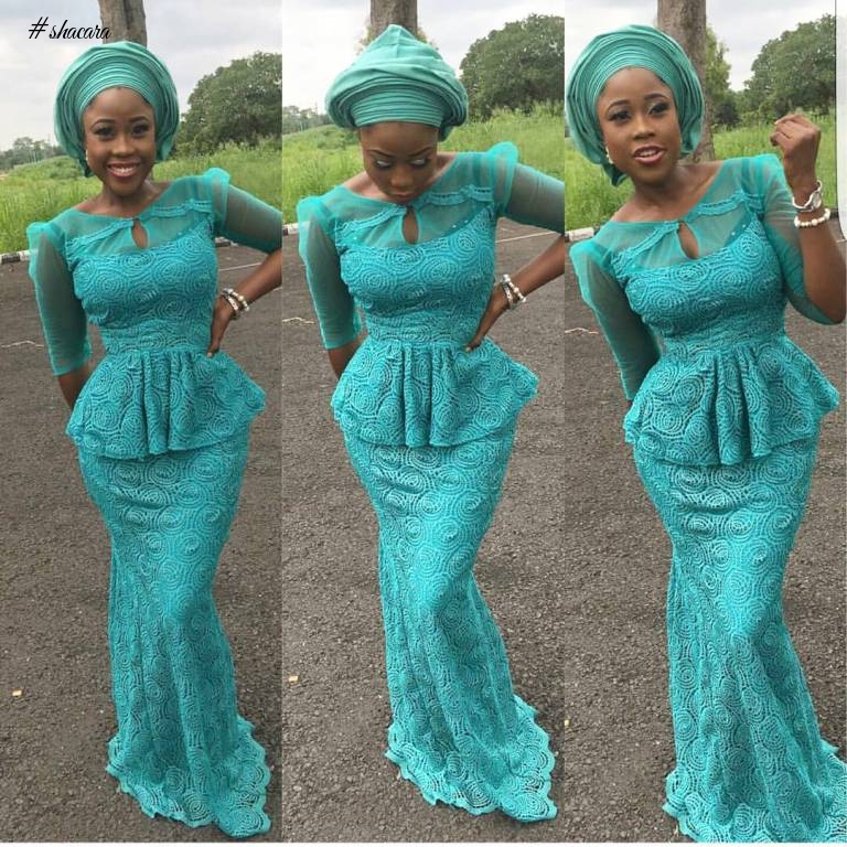 ASO EBI STYLES FAB FOR THE WEEKEND OWAMBE PARTY