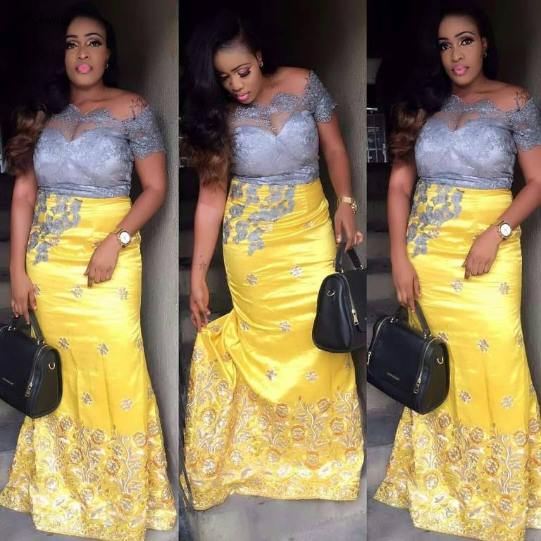 ASO EBI STYLES FAB FOR THE WEEKEND OWAMBE PARTY