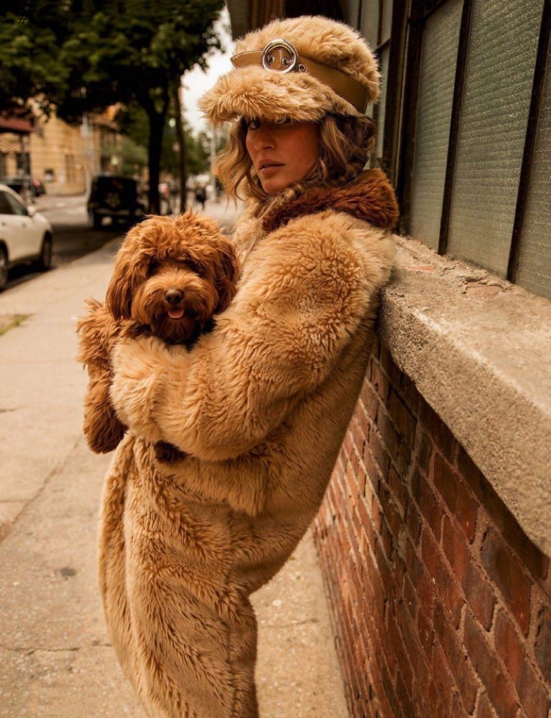 Hot Shots! Supermodel Gisele Bundchen Looks Glam in Faux Fur for Vogue Paris