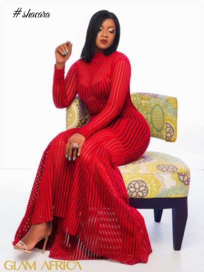 FIERY HOT! OMOTOLA STUNS ON THE COVER OF GLAM AFRICA