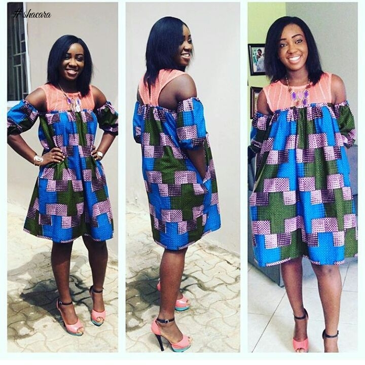 SHORT ANKARA DRESS FOR THE SLAY QUEENS ARE ROCKING LATELY