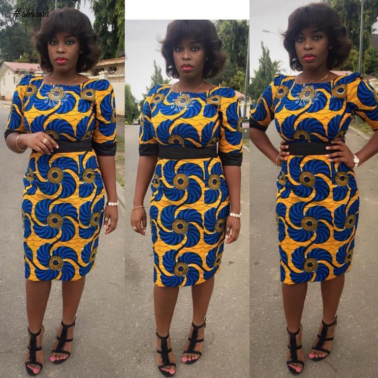 SHORT ANKARA DRESS FOR THE SLAY QUEENS ARE ROCKING LATELY