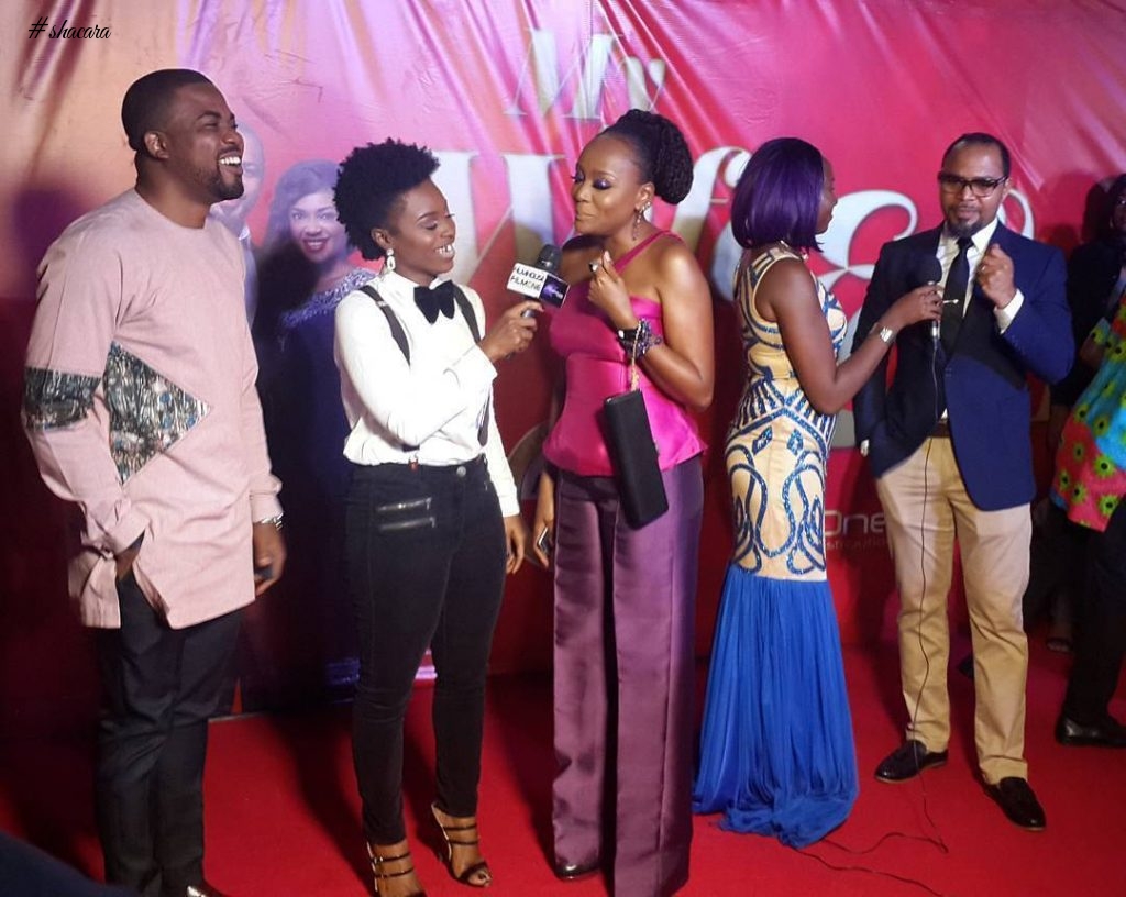 OMONI OBOLI, RAMSEY NOAH, OMOTOLA JALADE EKEINDE, TOYIN ABRAHAM AND OTHERS AT THE MY WIFE & I MOVIE PREMIER