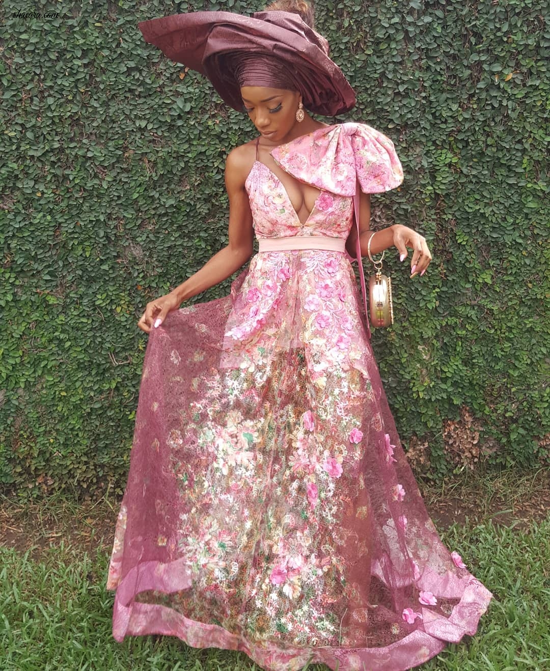 Tiwa Savage, Stephanie Coker, More, In Asoebi At Banky W & Adesua Etomi’s Traditional Wedding