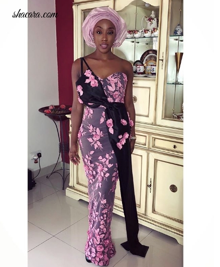 Tiwa Savage, Stephanie Coker, More, In Asoebi At Banky W & Adesua Etomi’s Traditional Wedding