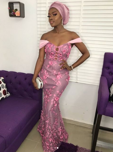 Tiwa Savage, Stephanie Coker, More, In Asoebi At Banky W & Adesua Etomi’s Traditional Wedding