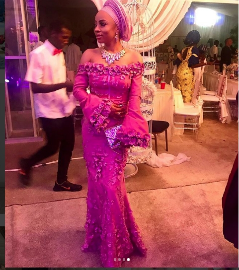 Tiwa Savage, Stephanie Coker, More, In Asoebi At Banky W & Adesua Etomi’s Traditional Wedding