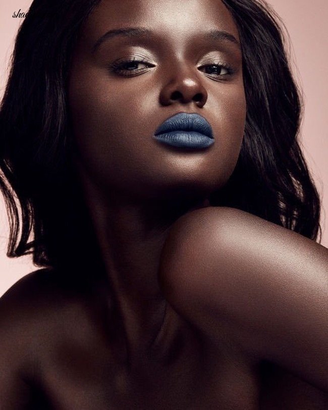 Duckie Thot rocking 6 different shades of Fenty Beauty