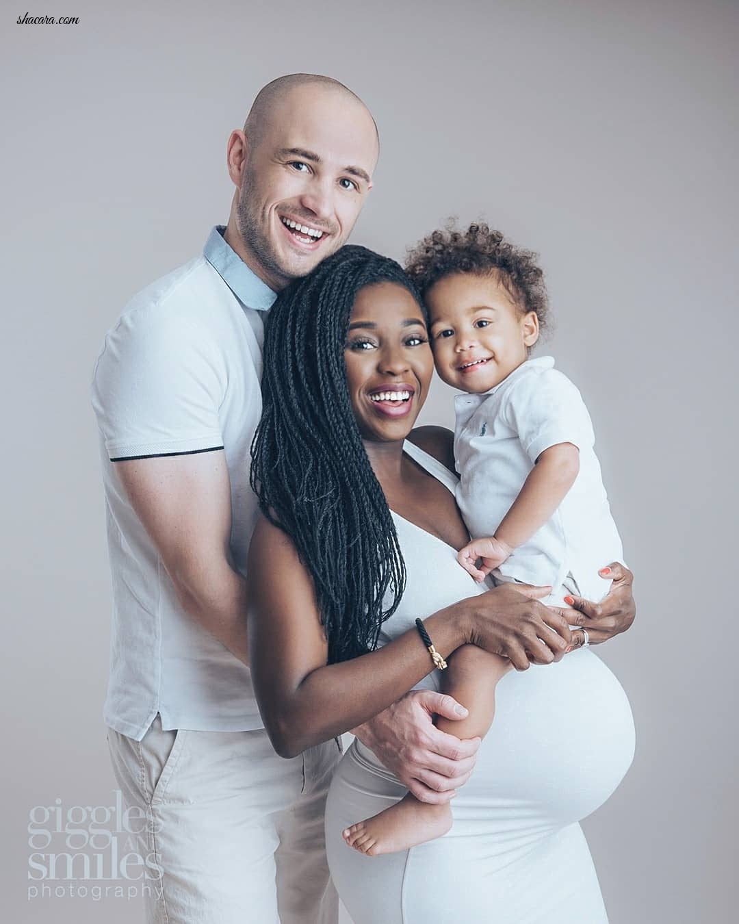 3 Plus 1! See Gorgeous Photos Of Adanna & David’s Maternity Shoot