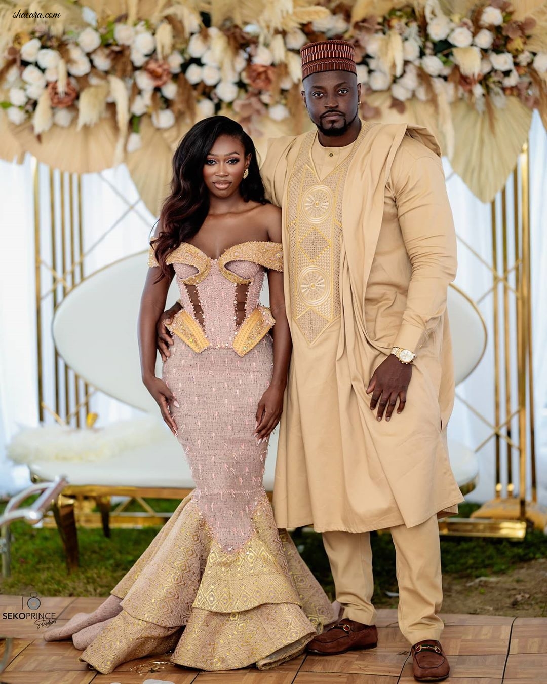 Check Out The Stunning Visuals From Vanessa Gyimah’s Enchanted Ghanaian Traditional Wedding