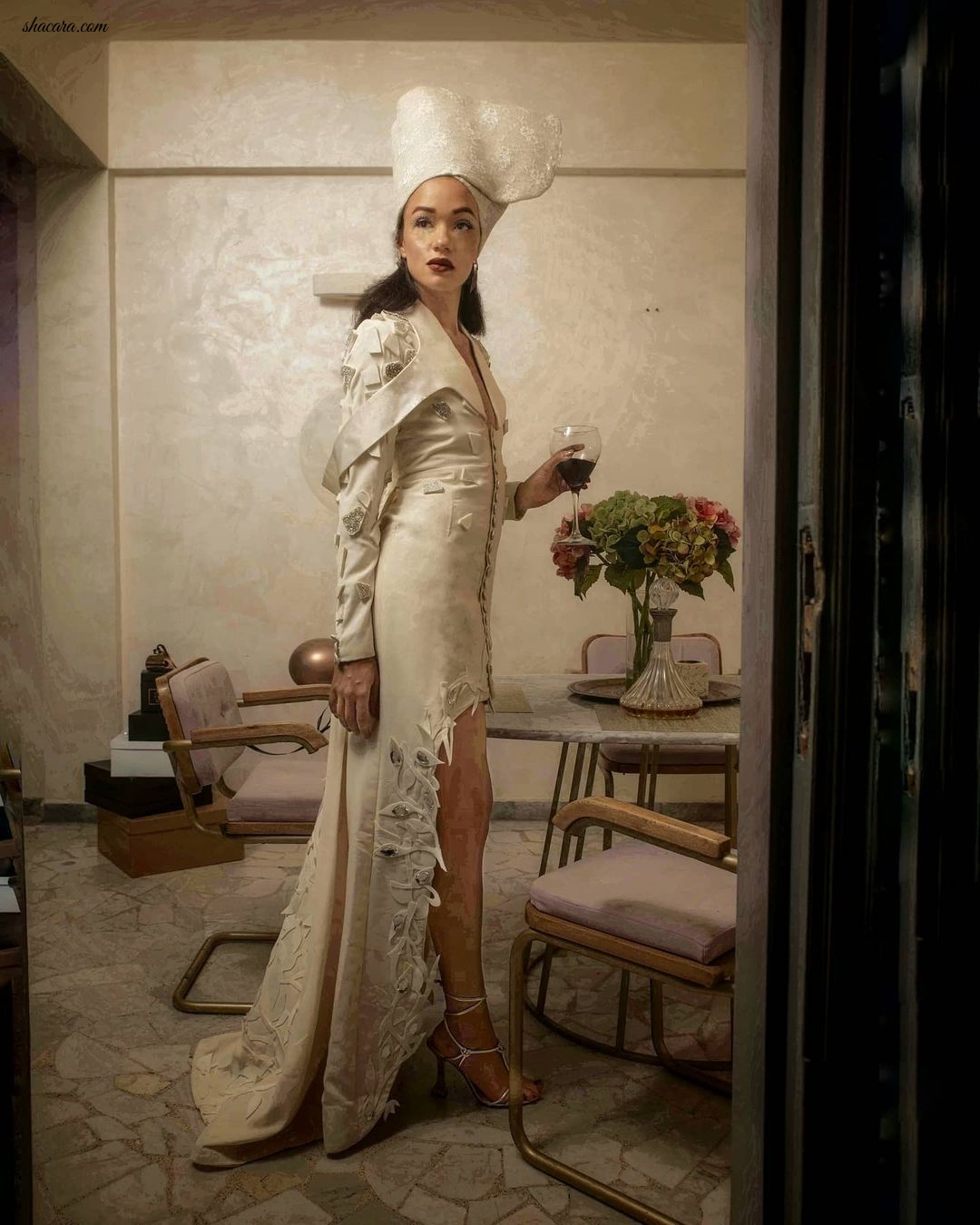 Eku Edewor Makes A Case For High-Fashion Dresses In Weiz Dhurm Franklyn’s 2020 Holiday Edit