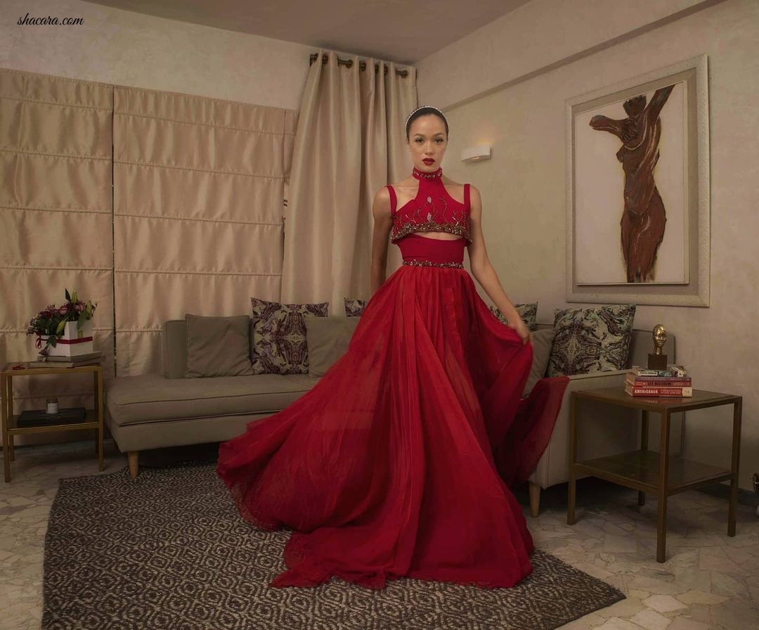 Eku Edewor Makes A Case For High-Fashion Dresses In Weiz Dhurm Franklyn’s 2020 Holiday Edit