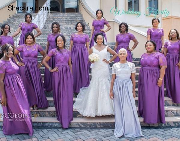 Purple Bridesmaids Dresses for Nigerian Weddings!