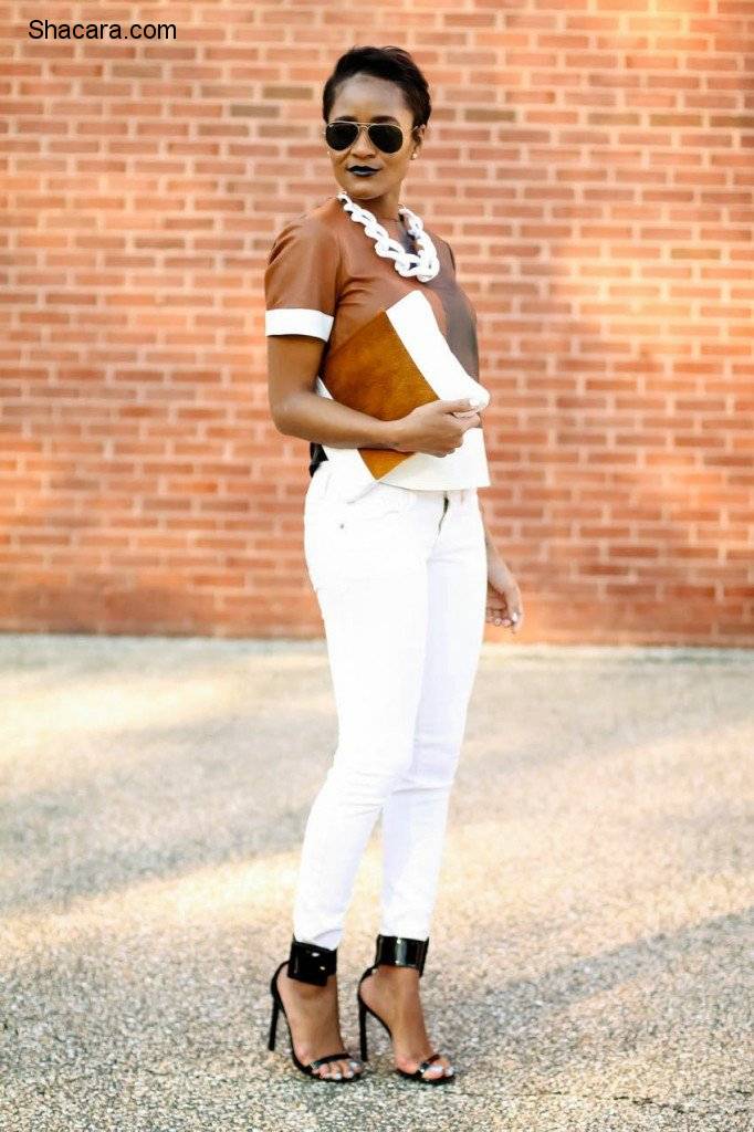 THIS 7 PICTURES PROVES THAT WHITE JEANS GO WITH EVERYTHING