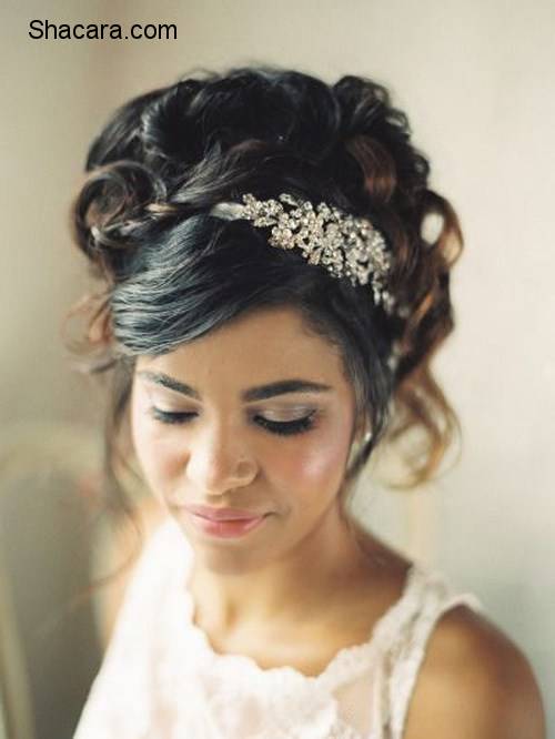 10 GLAM BLACK WEDDING HAIRSTYLES