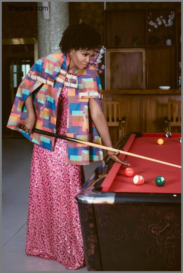 We Love Omoni Oboli In Ayo Van Elmar’s S/S 2016 Fishbone Editorial Shoot Titled “Table De Billiard”(Photos)