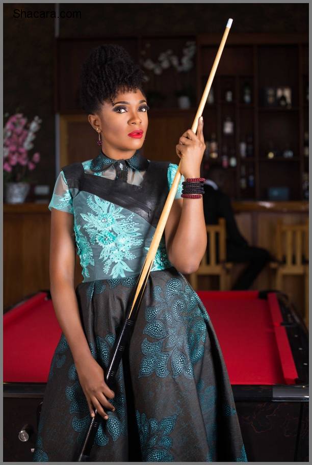 We Love Omoni Oboli In Ayo Van Elmar’s S/S 2016 Fishbone Editorial Shoot Titled “Table De Billiard”(Photos)