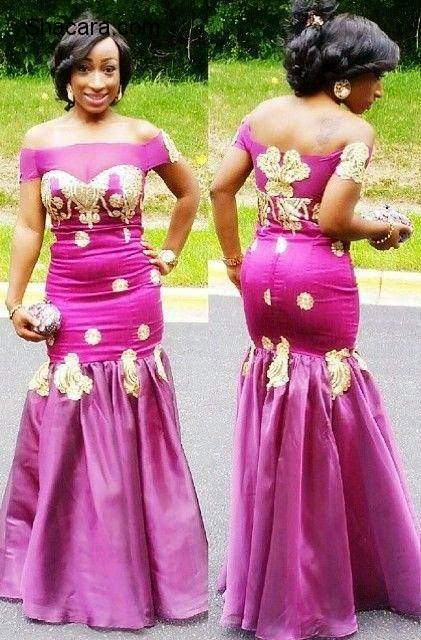 BREATHTAKING TRENDY UNIQUE ANKARA AND LACE GOWN STYLES