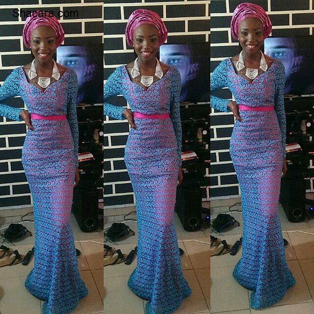 BREATHTAKING TRENDY UNIQUE ANKARA AND LACE GOWN STYLES