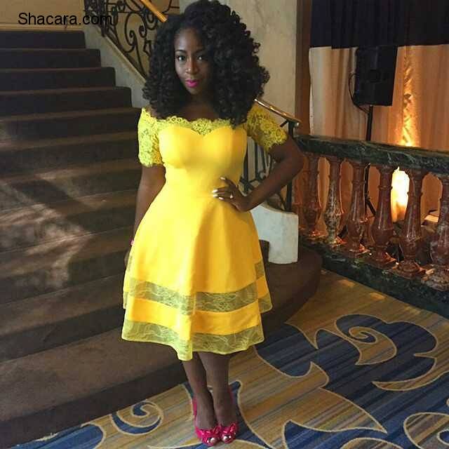 BREATHTAKING TRENDY UNIQUE ANKARA AND LACE GOWN STYLES