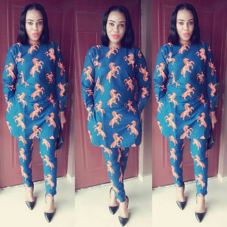 LATEST ANKARA STYLE ALERT: ANKARA PANTSUIT