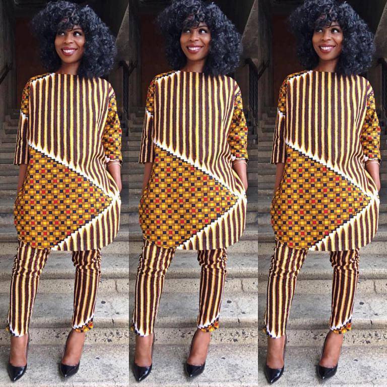 LATEST ANKARA STYLE ALERT: ANKARA PANTSUIT