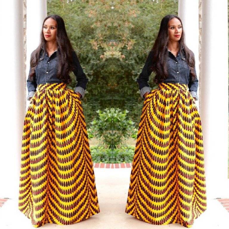 COOL WAYS TO ROCK ANKARA MAXI SKIRT STYLE