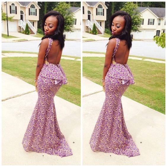 THE OPEN BACK ANKARA DRESSES YOU NEED TO ROCK NOW