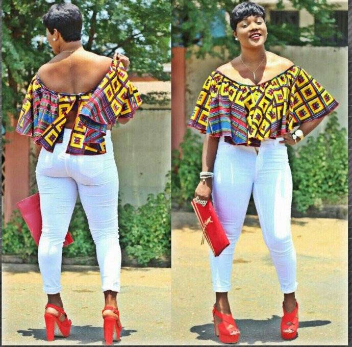 JOIN THE CAPE FASHION WITH THESE ANKARA CAPE STYLES