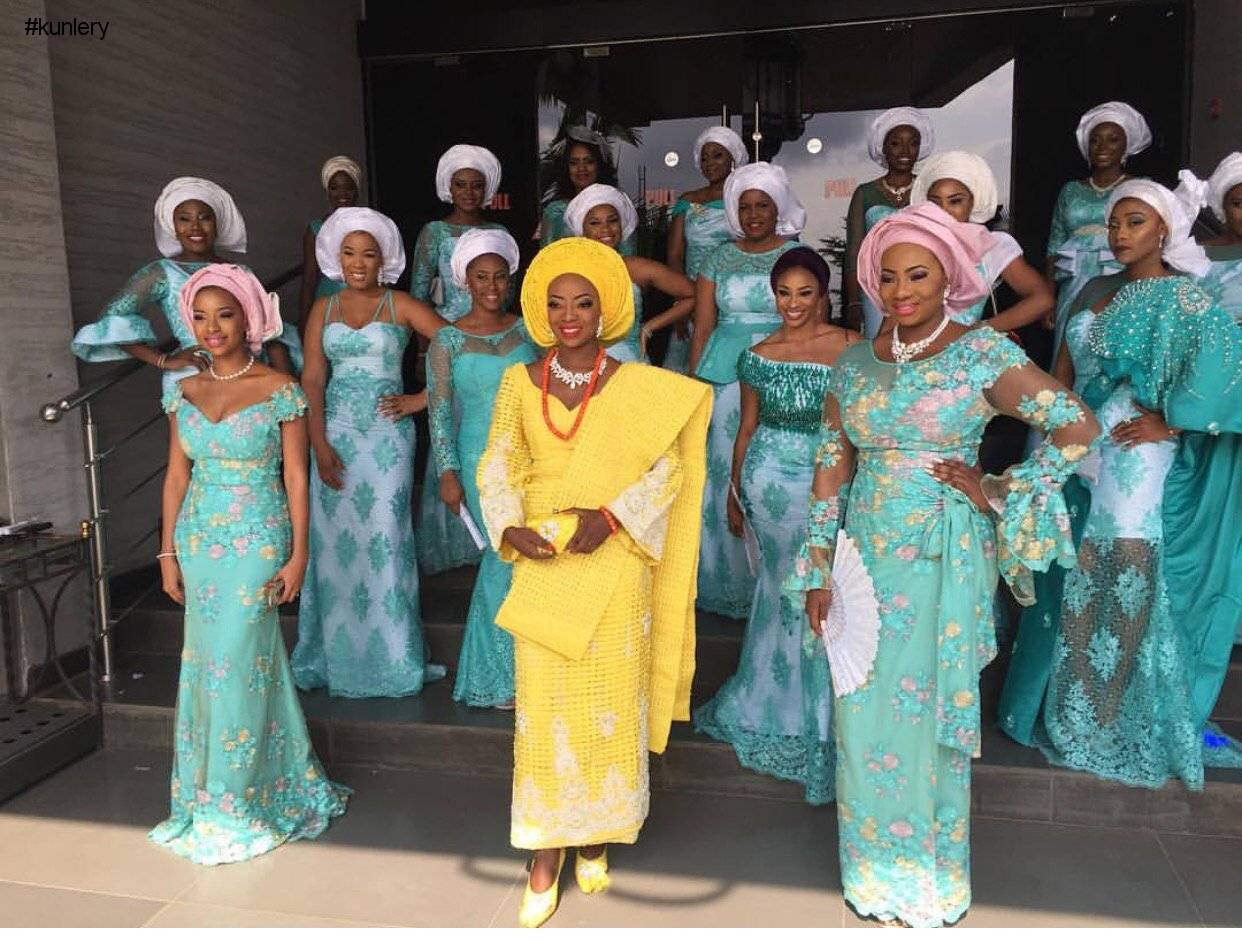 TOP DESIGNER KUNBI OYELESE OF APRIL BY KUNBI AND LANRE TOMORI’S WEDDING